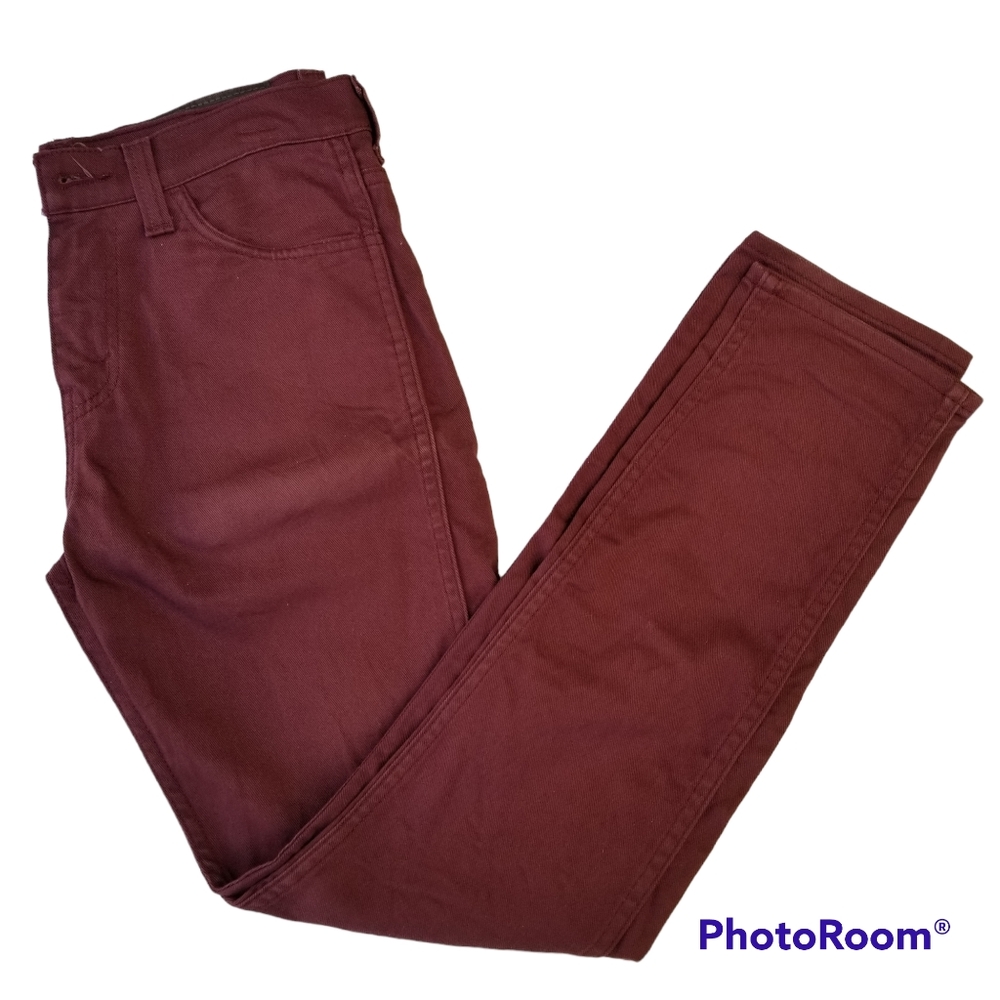 Men's Levi's 508 Regular Tapered  Maroon Jeans W29/L30